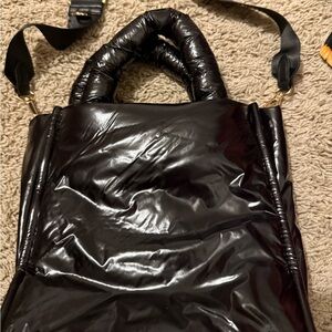 Small black tote bag
